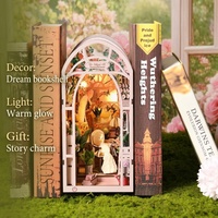 Hamaileon Vente en gros Saint-Valentin 3D Cottagecore Puzzle en bois DIY Book Nook Kit Fleur Serre Miniatures pour petite amie Adultes