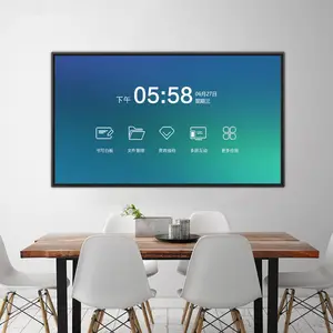 La fabbrica fornisce direttamente la lavagna per proiettore Touch Screen con doppio sistema di Smart board da 98 pollici popolare