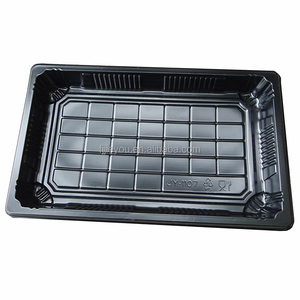 JY-1107 plastic food box Eco- friendly Disposable sushi small container packing box PS sushi tray