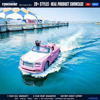 Bateau en fibre de verre de style GT, véhicule aquatique électrique argent mat, équipement de divertissement