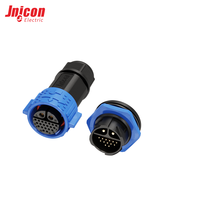 Connecteur de signal et d'alimentation multicanal M25 2+20 broches 22 broches 20A 5A 300V 60V IP67, ensemble de fiches étanches autobloquantes
