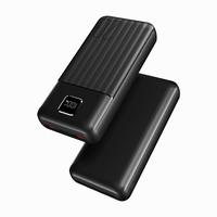 Batería Externa Portátil de Alta Capacidad de 10000 mAh con Pantalla LED ABS, Carga Rápida de 22.5 W, Doble USB
