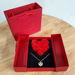 Коробка для украшений из мыла, цветка, Подарочная коробка, кулон, Ювелирное кольцо, упаковочная коробка для Дня матери - Product Image 4