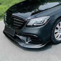 Lèvre de pare-chocs avant pour Mercedes-Benz Classe S W222 S63 AMG, fibre de carbone de haute qualité de style Brabus, 2014-2021