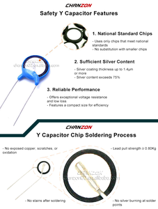 Đầy đủ phạm vi X1 X2 Y1 Y2 mkp an toàn phim tụ điện 275V 300V 305V 310V 350V 400V 102K - 823K cao áp gốm an toàn tụ điện - Product Image 5
