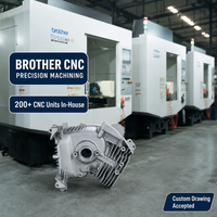 Boîtier de carter en aluminium moulé sous pression H122IN ADC12, usiné CNC, directement de l'usine, ±0.02mm, pièces OEM pour moteur de générateur onduleur