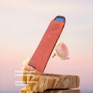 <span class=keywords><strong>Sacco</strong></span> a Pelo Estivo con Cappuccio in Taffetà di Poliestere e Imbottitura in Cotone Cavo per Campeggio e Attività all'Aperto - Product Image 2