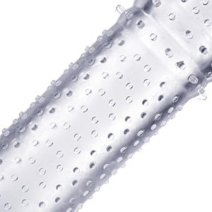 Adult Sex Toys Wieder verwendbare weiche verzögerte Ejakulation Kondome Penis Dick Sleeve Penis Ärmel für Männer - Product Image 5