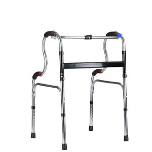 Déambulateur en alliage d'aluminium Hengshunhe à double pliage, réglable pour la rééducation des personnes âgées, aide à la marche antidérapante - Product Image 3