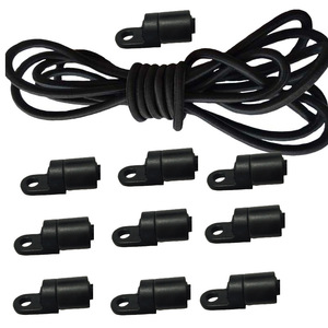 Ensemble de cordes élastiques en polyester de 8 m de long et 8 mm de diamètre avec 10 crochets en acier pour une utilisation en extérieur - Product Image 4