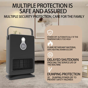 Nouveau Radiateur Numérique Portable à Temporisation, Chauffage PTC Domestique Vertical Économe en Énergie avec Télécommande, Ventilateur Chauffant Statique Thermoélectrique - Product Image 2