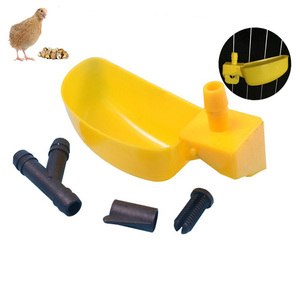 Nouveau buveur de ferme de volaille animale en plastique Pigeon oiseau tasse d'eau buveurs automatiques de caille de poulet pour système de cage de caille - Product Image 1