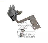 Support de fixation de panneau solaire YZ Solar YZR 04 robuste pour toit, en alliage d'aluminium anodisé, pour toit en tuiles de béton, résistant aux vents de 60 m/s