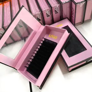 Volume Matte Nature Private Label Lashes0.07mm Tray Handmade Russian Silk Black Custom Supplies Eyelash Extension