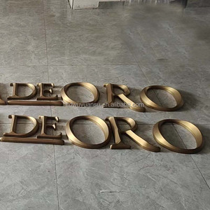 Hongsen Tùy Chỉnh 3D Kim Loại Biểu Tượng Dấu Hiệu Ngoài Trời Nhôm Bảng Hiệu Thiết Kế Dấu Hiệu Maker Thư Cho Bên Ngoài Kinh Doanh - Product Image 2