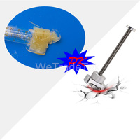Outil de propulsion manuel en alliage d'aluminium Booster rotatif d'aiguille de flux de soudure Distributeur de pâte à souder personnalisable pour le bricolage