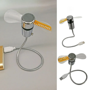 Nhà Máy Bán Hàng Trực Tiếp Linh Hoạt <span class=keywords><strong>USB</strong></span> <span class=keywords><strong>LED</strong></span> <span class=keywords><strong>Fan</strong></span> <span class=keywords><strong>Clock</strong></span> Cắm Vào Máy Tính Cổng <span class=keywords><strong>USB</strong></span> Để Uốn Cong Các <span class=keywords><strong>LED</strong></span> Quảng Cáo Xách Tay Mini <span class=keywords><strong>Fan</strong></span> - Product Image 6