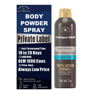 <span class=keywords><strong>Spray</strong></span> en polvo para cuerpo masculino OEM sin talco fragancia amaderada protección humedad sin aluminio - Product Image 1