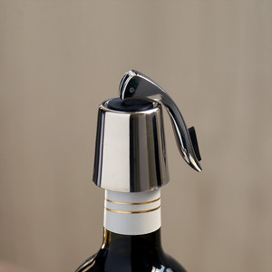 Top Sellers Shipping Kitchen Bar Accessories BPA-free Stainless Steel <b>Wine</b> Bottle <b>Stopper</b> Stainless Steel Handle - Product Image 5