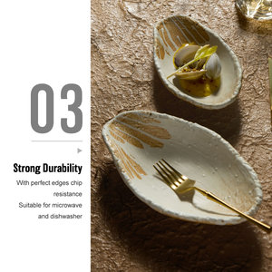 Assiettes en porcelaine à glaçure réactive de style <span class=keywords><strong>japonais</strong></span> irrégulier, vaisselle en céramique, assiette de service, bol à soupe de nouilles <span class=keywords><strong>ramen</strong></span> - Product Image 5