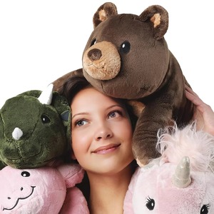 Meilleures ventes 2025 Jouet en peluche lesté, chauffable au micro-ondes, apaisant pour bébé, soulagement de l'anxiété, personnalisable en gros - Product Image 2
