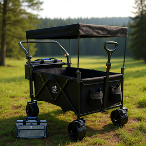 Carrito de camping plegable Db con toldo, ruedas todoterreno, plegable para compras y uso en exteriores - Product Image 2