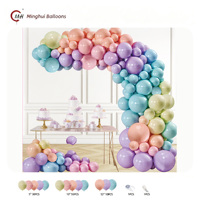 Kit d'arche de ballons macaron violet, rose, noir et or, ballons en latex avec confettis pour mariage, anniversaire, baby shower, fête prénuptiale