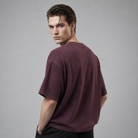 Service Personnalisé OEM/ODM – T-shirt Oversize Vierge Premium 235g Coupe Minimaliste Moderne en Coton 100% Filé Ring-Spun – Alternative de Marque Premium