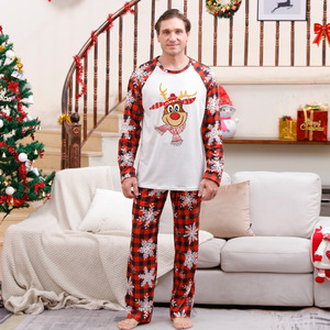 2025 New Family Christmas Langarmhemd und Hose Pyjama 2-teiliges Set - Product Image 3