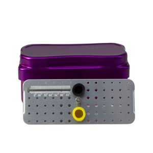 Aluminum Dental Holder Bur Box Autoclave Disinfection Case for Multi-Purpose <b>Teeth</b> <b>Whitening</b> Accessories Convenient Commercial - Product Image 5