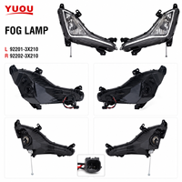 YUOU Nouvel ensemble de feux antibrouillard avant pour Hyundai Elantra 2014-2016 OEM 92201-3X210 92202-3X210 Feux de route Garantie 1 an