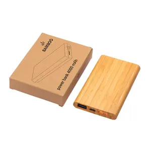 Powerbank in bambù 4000 mAh gadget ecologici - Product Image 1
