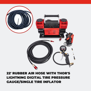 120L/MIN Heavy Duty Metal Tire Dual Cylinder <b>12V</b> Fast <b>Pump</b> Portable 4x4 Trucks Vehicles 150 TSK-G025 High-Power D - Product Image 4