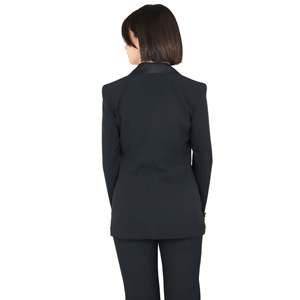 Women's Jacket Black Tuxedo Style <b>Blazer</b> Formal Wear - Product Image 3
