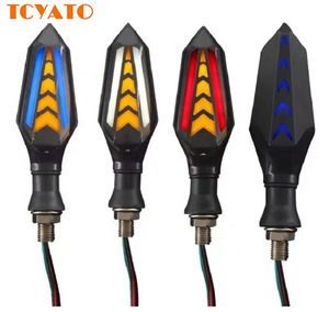 ไฟเลี้ยว LED สำหรับรถจักรยานยนต์ TCYATO ไฟเลี้ยวแบบไหล LED สำหรับรถจักรยานยนต์ - Product Image 1
