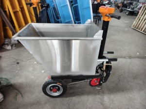 Carretilla de Mano con 2 Ruedas Neumáticas, Construcción Metálica, Movilidad Manual para Uso Industrial - Product Image 2