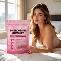 Bonbons gélifiés aux phéromones pour adultes, pour une confiance sociale améliorée et un soulagement du stress, 60 unités, OEM