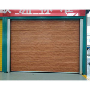 Portes <span class=keywords><strong>de</strong></span> <span class=keywords><strong>garage</strong></span> pliantes automatiques à sections superposables 9x7 aspect bois - Product Image 5