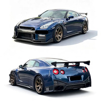 Kit carrosserie semi-carbone pour Nissan GTR R35 2008-2017 : pare-chocs avant et arrière, jupes latérales, calandre, capot moteur
