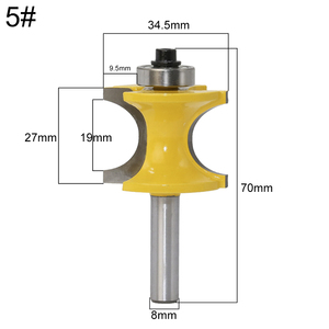 Nửa Vòng <span class=keywords><strong>Bullnose</strong></span> <span class=keywords><strong>Router</strong></span> <span class=keywords><strong>Bit</strong></span> 8 Mét Shank 2 Flute Woodwork Phay Cutter - Product Image 5