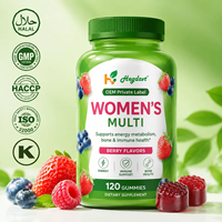 Gummies multivitaminées pour femmes Sugar Bear Hair Gummies, améliorent l'immunité, pour cheveux et ongles, saveur baies, 120 unités, forme personnalisée, OEM, Halal