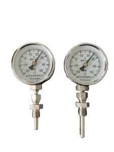 Hank Edelstahl Korrosions schutz Hochtemperatur-Industrie-Bimetall-<span class=keywords><strong>Thermometer</strong></span> - Product Image 3