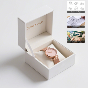 Biodegradable Custom Matte Material Watch Packaging Handmade Rigid <b>Magnetic</b> <b>Box</b> With Foam Insert - Product Image 1