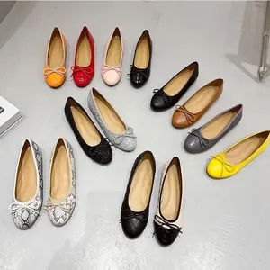 Wholesale good quality round toe ladies casual shoes footwear women ballerina flats new styles other trendy shoes for women