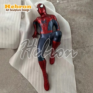 Statua Personalizzata in Fibra di Vetro di Spider-Man, <span class=keywords><strong>Personaggi</strong></span> dei Film Marvel, Statua di Spiderman a Grandezza Naturale 1:1, Statua di Spiderman in Resina - Product Image 1