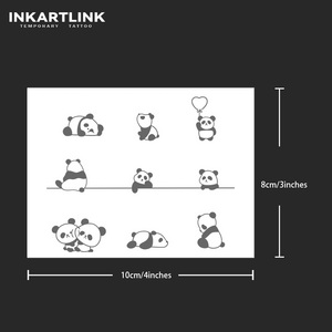 Tatuaje Temporal de Panda Personalizado, Adhesivo de Tatuaje Herbal, Resistente al Agua, Larga Duración (15 Días), Arte Corporal Semipermanente para Muñeca, Brazo, Mujeres y Niños - Product Image 3