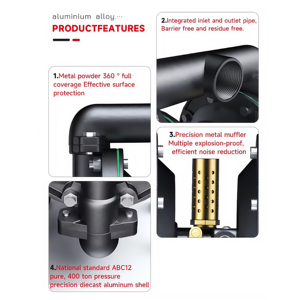 Fabricante superior Certificado CE Transferencia de fluidos Uso industrial Bomba de diafragma de aluminio de 1 pulgada/Bomba AODD - Product Image 5