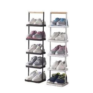 Zapatero de madera organizador estante zapatos Hogar Moderno gabinete personalizable y venta caliente