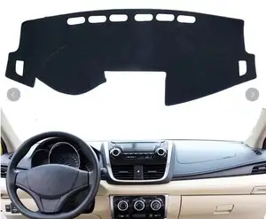 High-quality flannel left hand drive For Toyota Vios 2014 2015 2016 2017 Dash Cover Mat Car Accessories
