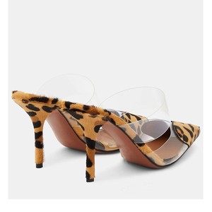 Xinzirain sandales d'été personnalisées femmes Sexy femme toboggan avec bout pointu talon fin Mule en taille 43 léopard supérieur - Product Image 4